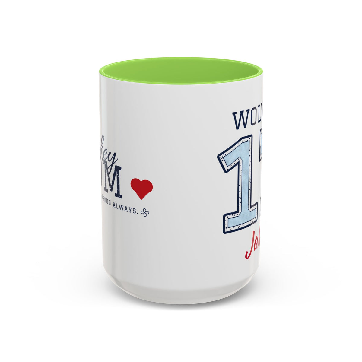 Personalized Hockey Mom Mug - Proud Today. Proud Always. | Custom Team Name, Number & Player Name | Hockey Dad, Grandma Gift | 15 oz