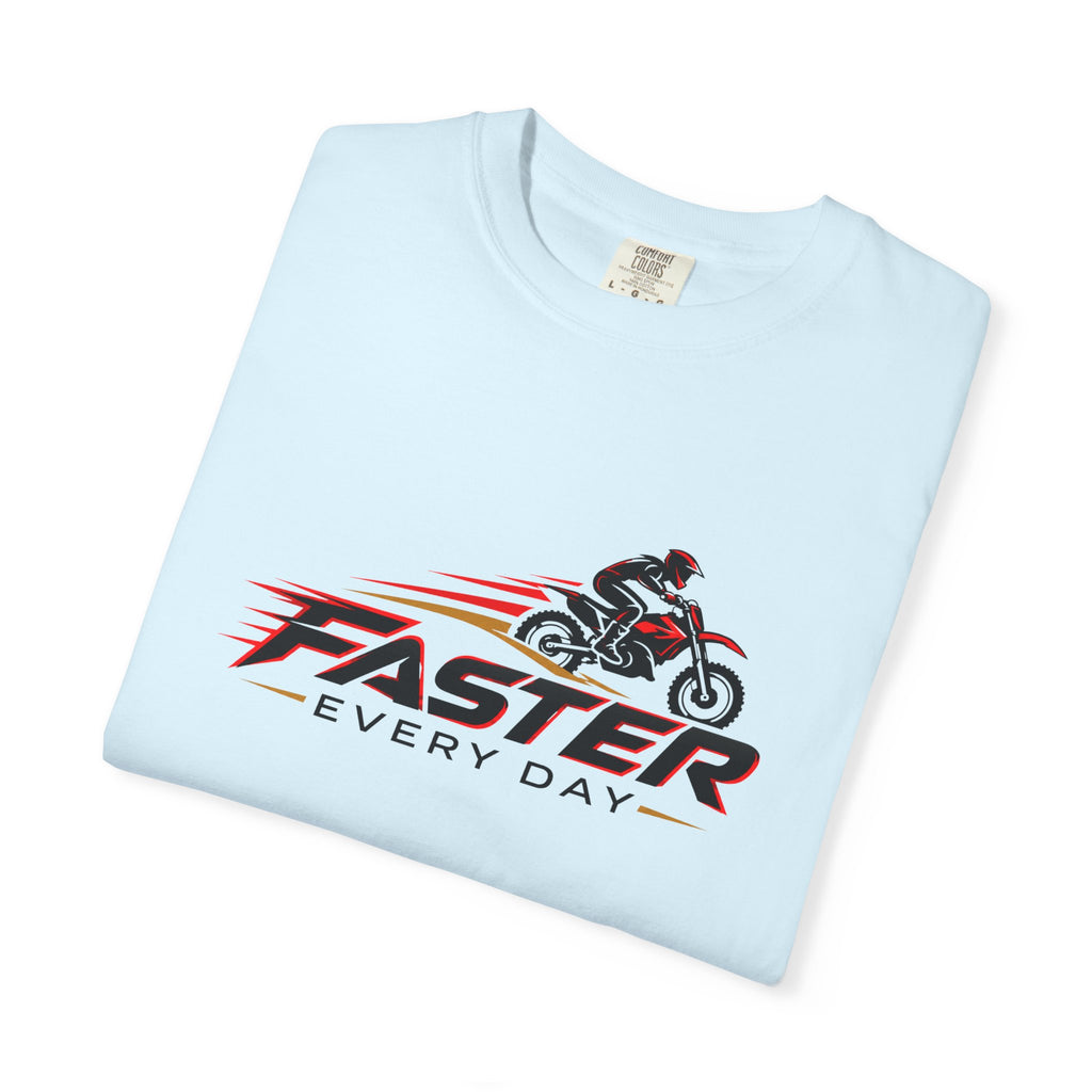 Faster Every Day Dirt Bike Logo Tee | Motocross Shirt | Comfort Colors T-Shirt