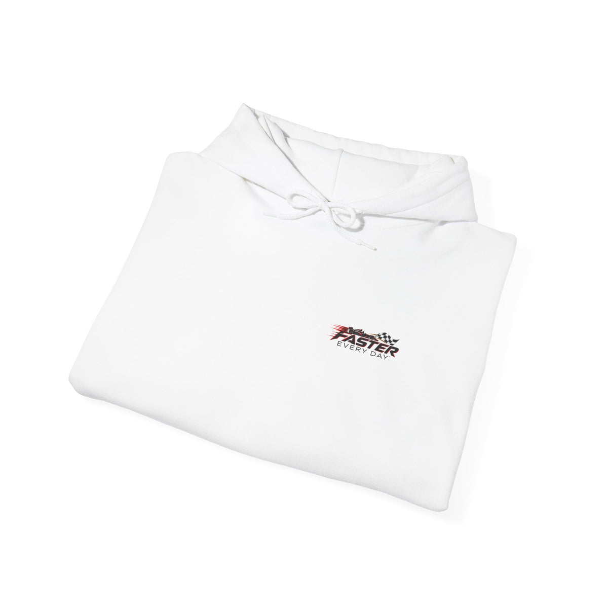 Faster Every Day Formula Race Car Hoodie | Driven to Be Better | Front Logo and Back Print | Gildan Hoodie