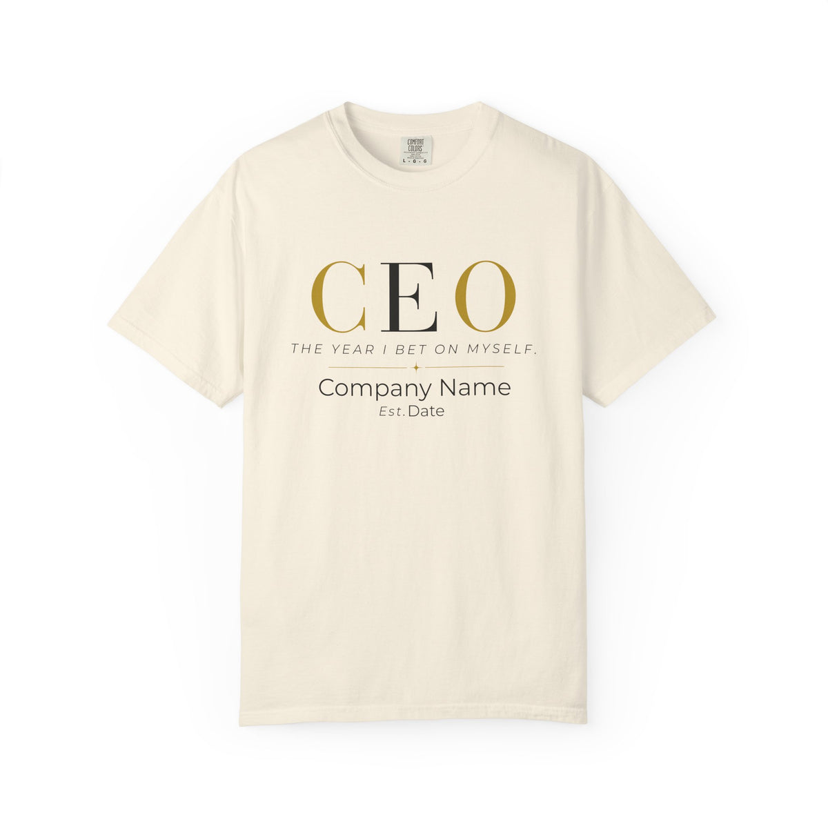 Personalized CEO T-shirt - Custom Business Owner Tee - Business Gift - The Year I Bet On Myself