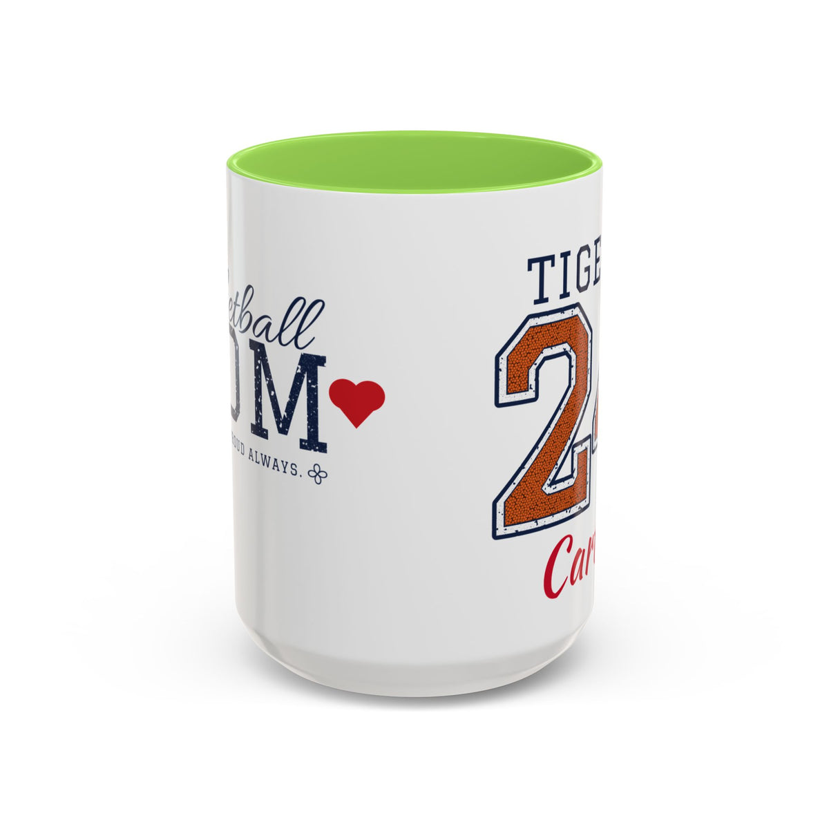 Personalized Basketball Mom Mug - Proud Today. Proud Always. | Custom Team Name, Number & Player Name | Basketball Dad, Grandma Gift | 15 oz
