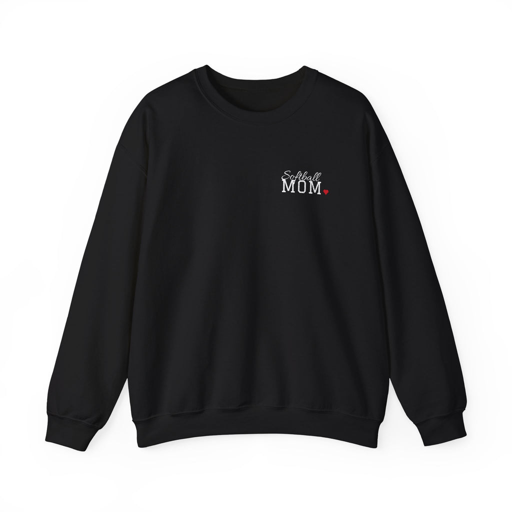 Personalized Softball Family Jersey Sweatshirt - Proud Today. Proud Always. | Mom, Dad, Nana, Coach & More | Custom Team Name, Number & Player Name | Gildan Crewneck