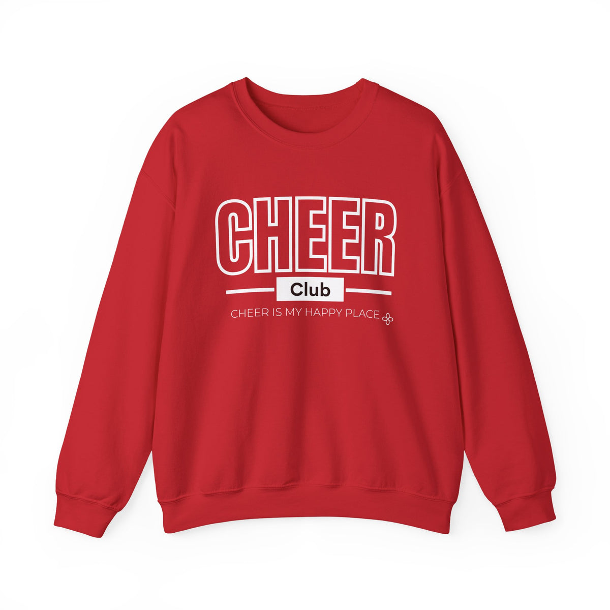 Cheer Club Sweatshirt | Cheer Is My Happy Place | Cheer Gildan Crewneck