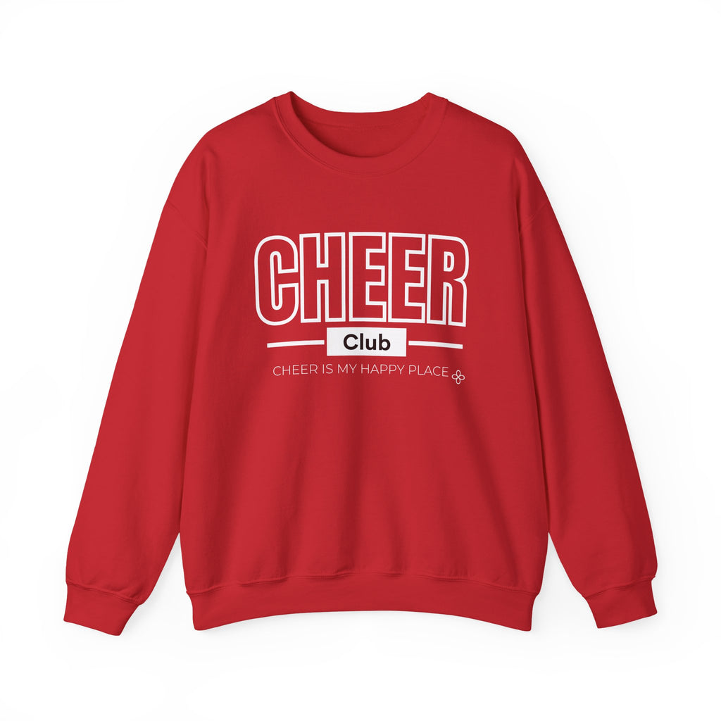 Cheer Club Sweatshirt | Cheer Is My Happy Place | Cheer Gildan Crewneck