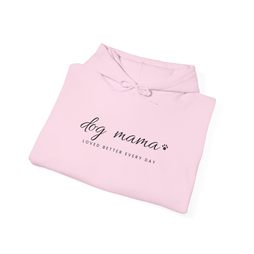 Personalized Dog Mama Hoodie - Loved Better Every Day | Pet Names on Sleeve | Choose Your Style | Custom Dog Mom Gift | Gildan Hoodie
