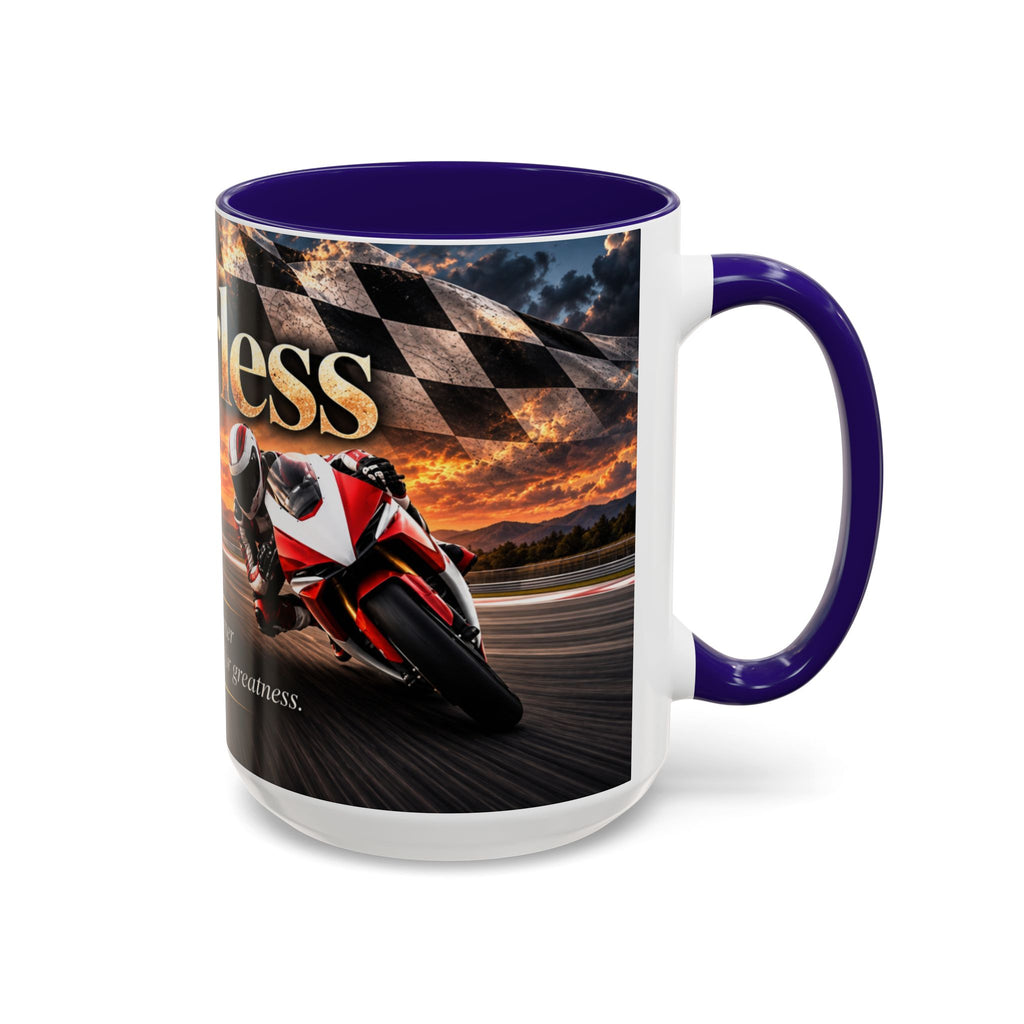 Fearless - Every Corner Is an Opportunity for Greatness | 15 oz Sport Bike Racing Mug, Coffee Cup