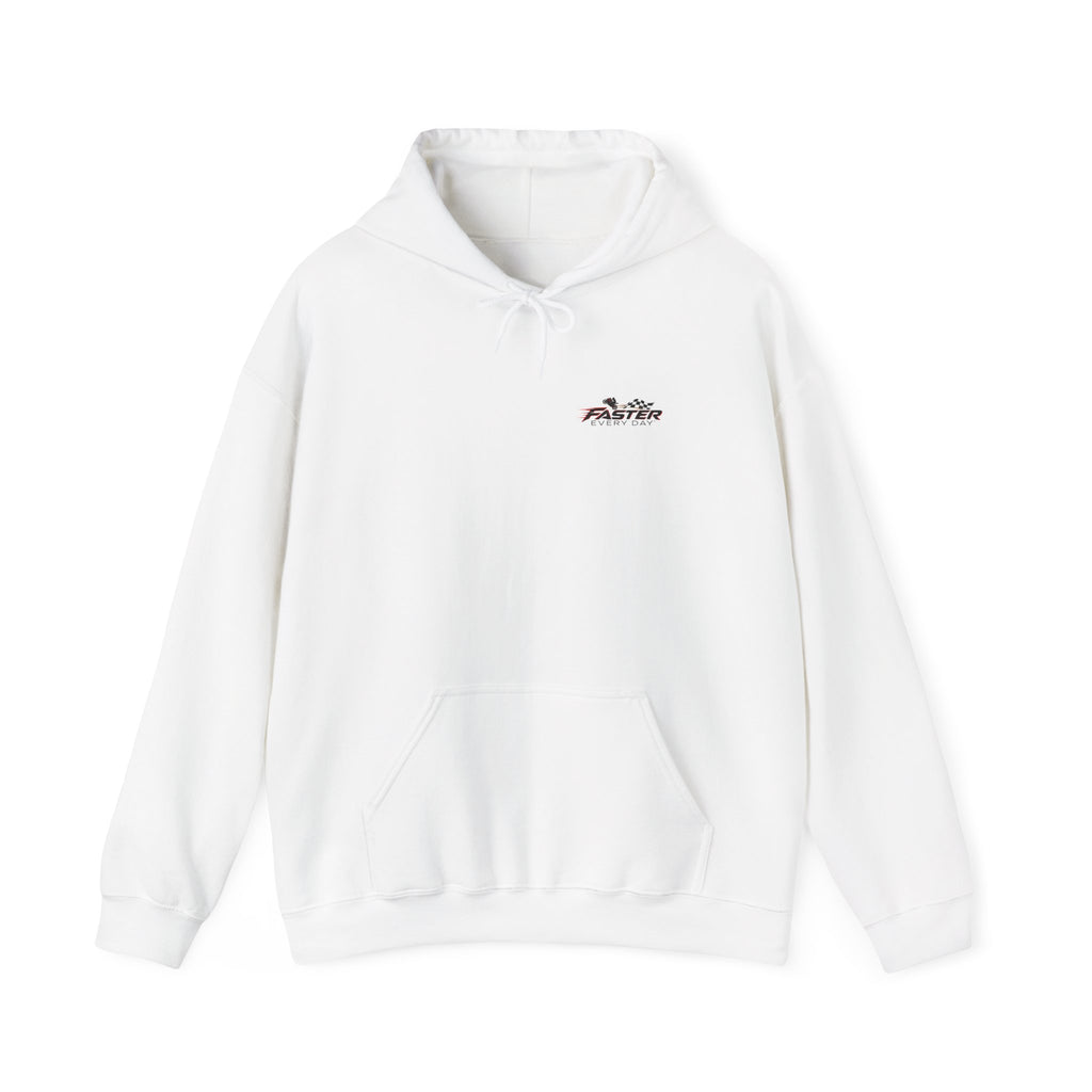 Focus - Every Corner Is an Opportunity for Greatness | Motorcycle Racing Gift | Front Logo and Back Print | Gildan Hoodie