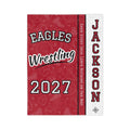 Personalized Wrestling Blanket - Varsity Split Design | Custom Team Name, Class Year or Number & Wrestler Name | Wrestler, Senior Night Gift | Plush Throw