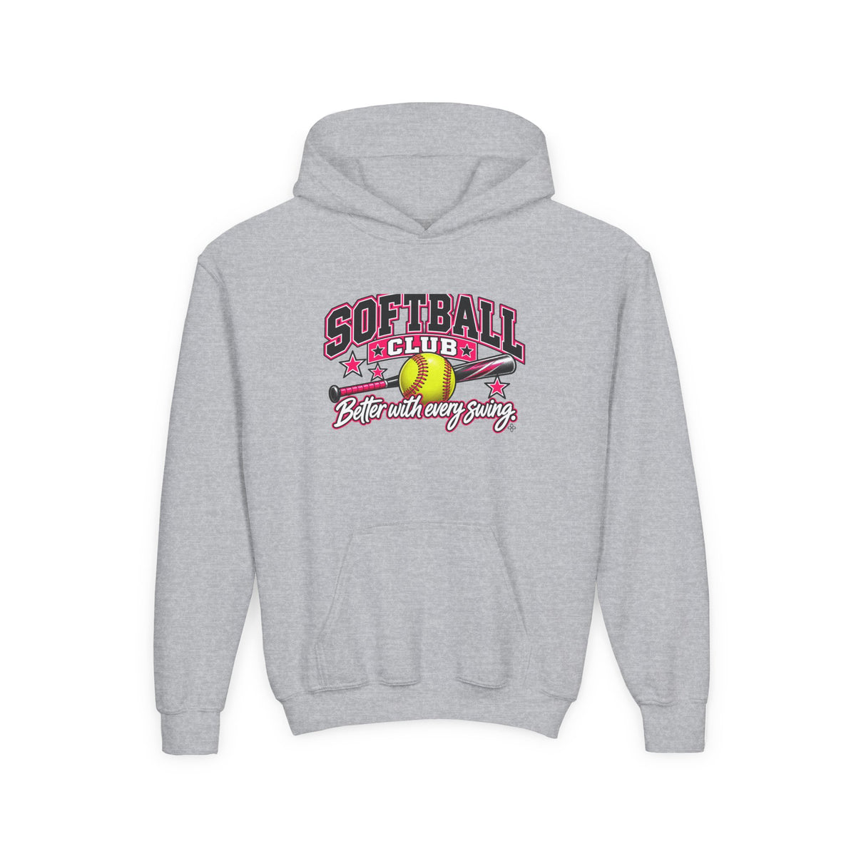 Softball Club Youth Hoodie | Better With Every Swing | Girls Softball Youth Hoodie