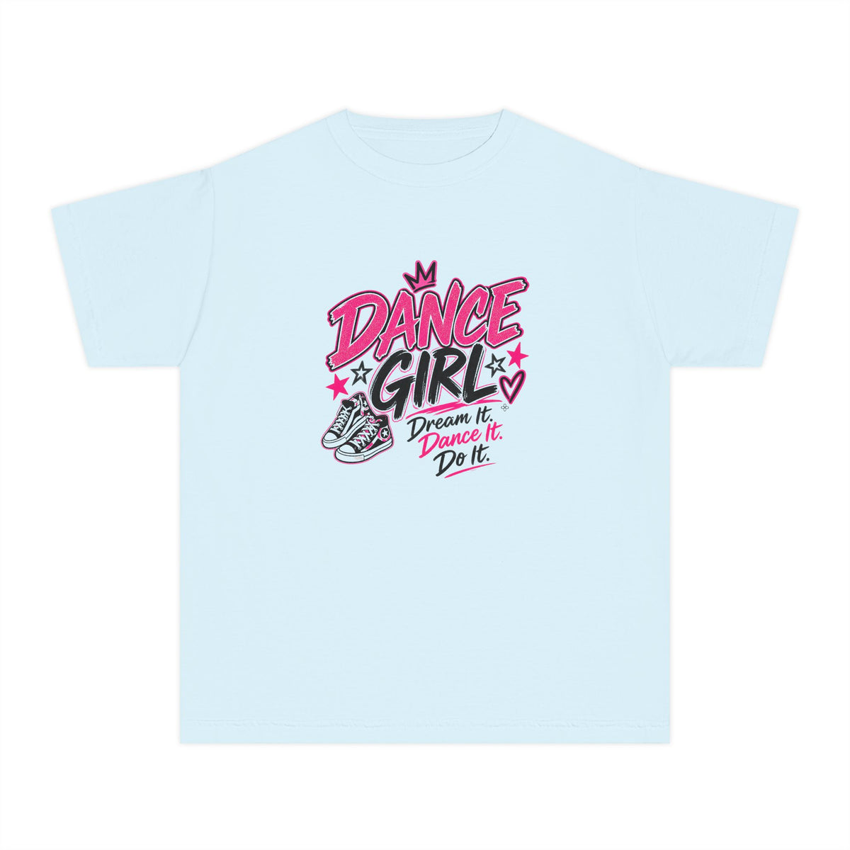 Dance Girl Youth T-Shirt | Dream It, Dance It, Do It | Girls Dance Comfort Colors Youth Tee