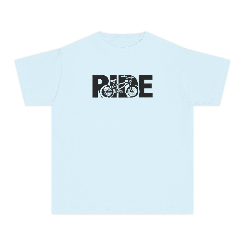 RIDE BMX Youth T-Shirt | BMX Bike Graphic | Kids Comfort Colors Youth Tee