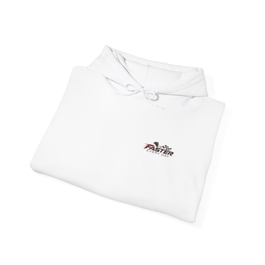 Excellence - The Highest Standards Create the Greatest Achievements | Motorcycle Racing Gift | Front Logo and Back Print | Gildan Hoodie