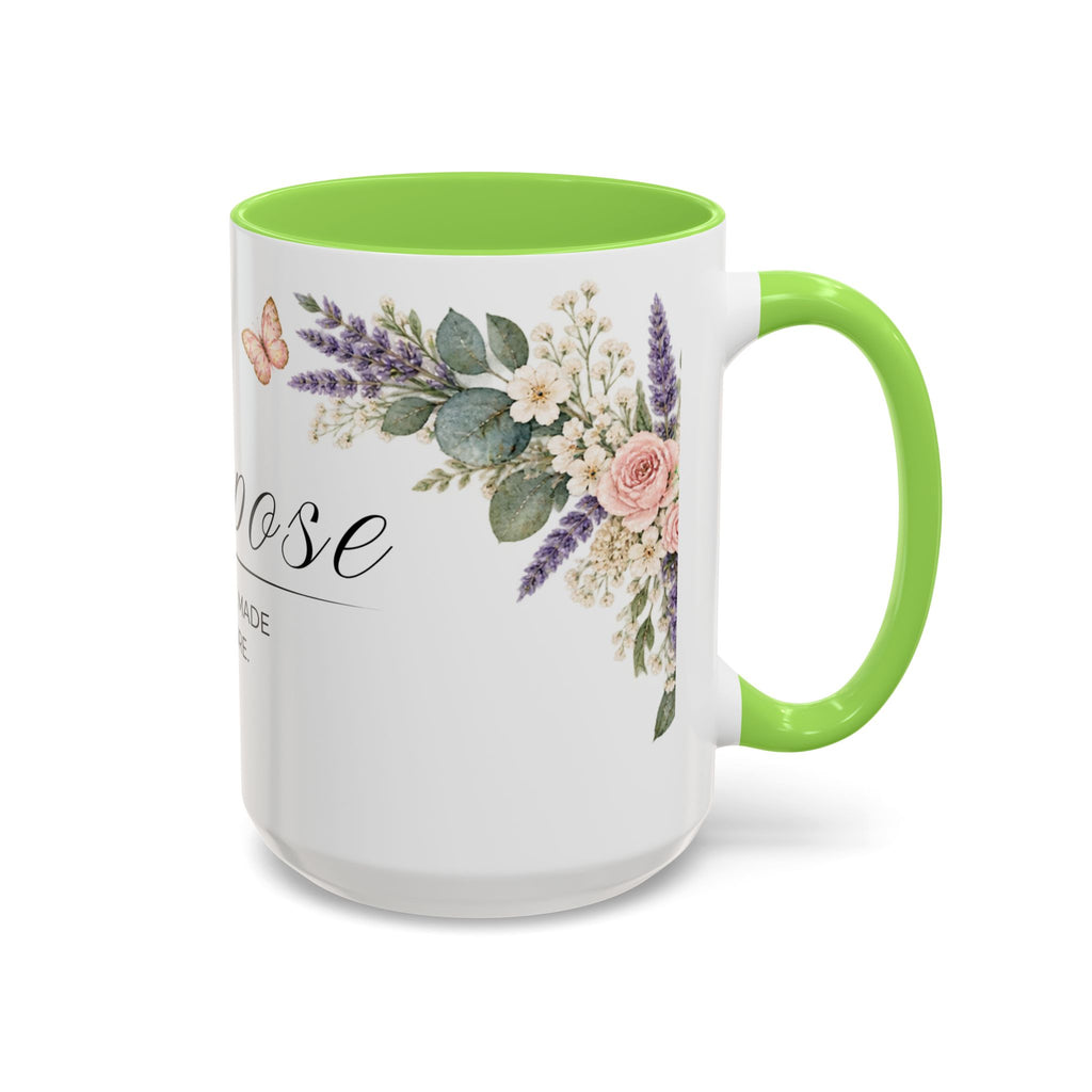 Purpose Coffee Mug 15oz | You Were Made For More | Floral Christian Mug