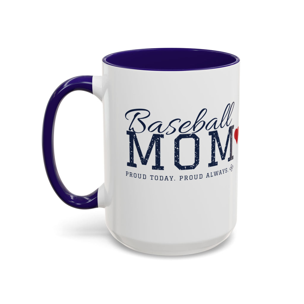 Personalized Baseball Mom Mug - Proud Today. Proud Always. | Custom Team Name, Number & Player Name | Baseball Dad, Grandma Gift | 15 oz