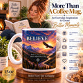 Believe - Believe You Can Soar Where Others Fear to Fly - Eagle Image - 15 oz Inspirational Eagle Mug, Coffee Cup