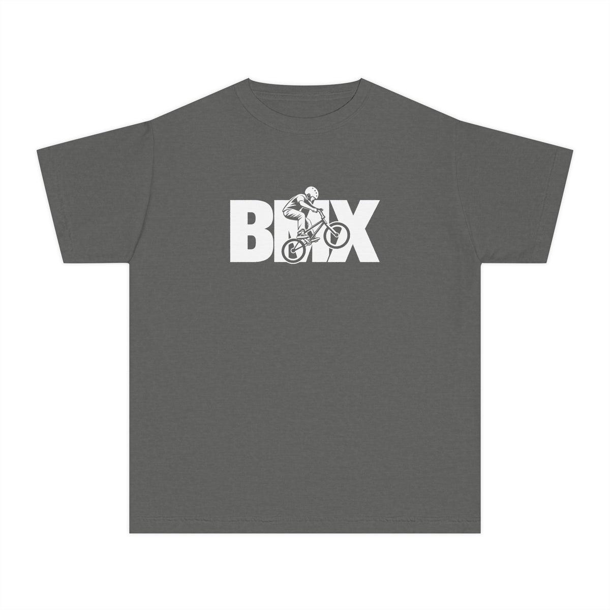 BMX Youth T-Shirt | BMX Rider Graphic | Kids Comfort Colors Youth Tee