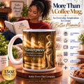 Masterpiece - Greatness Is Created One Choice at a Time - Greek Sculpture - 15 oz Inspirational Marble Statue Mug, Coffee Cup