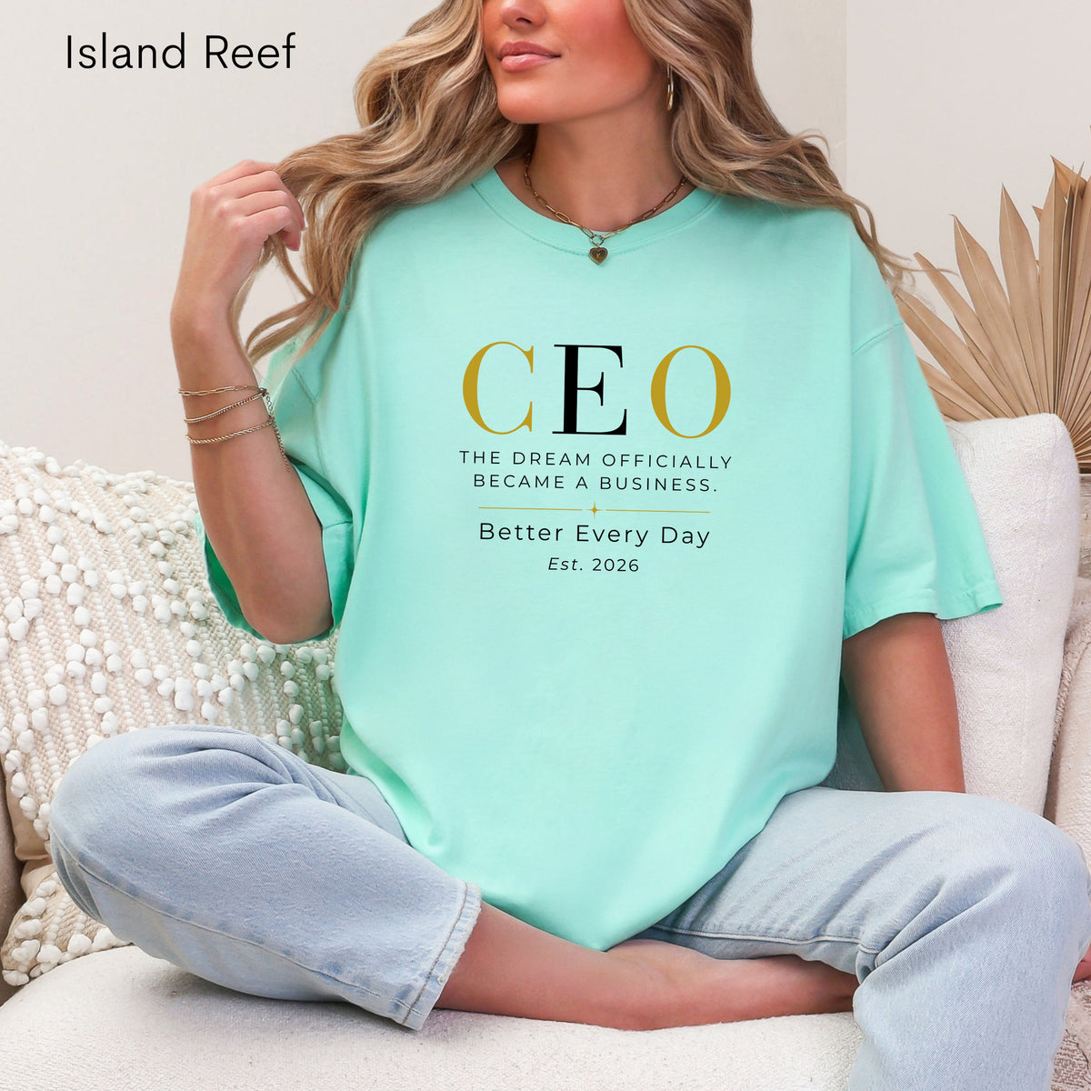 Personalized CEO T-shirt - Custom Business Owner Tee - Business Gift - The Dream Officially Became a Business