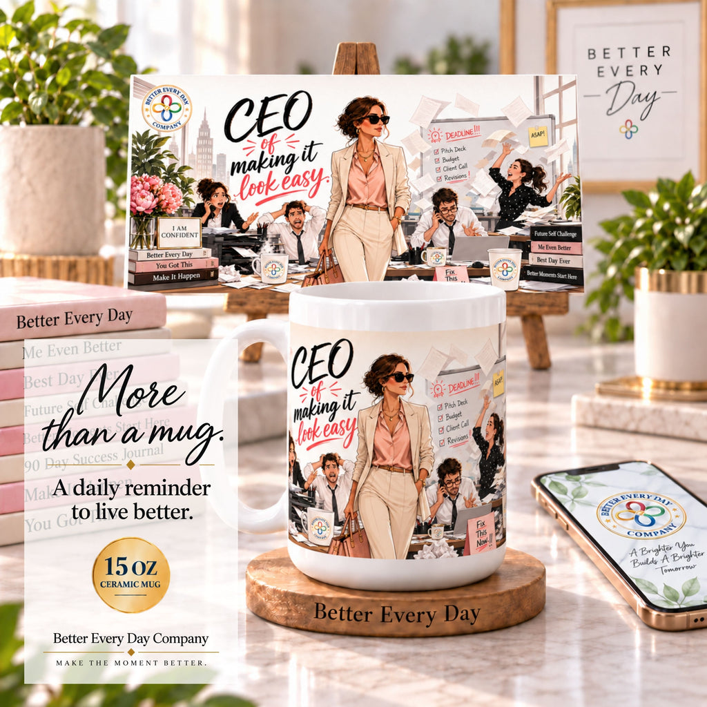 CEO of Making It Look Easy - 15 oz Women in Business Mug, Coffee Cup, CEO Mug