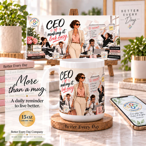 CEO of Making It Look Easy - 15 oz Women in Business Mug, Coffee Cup, CEO Mug