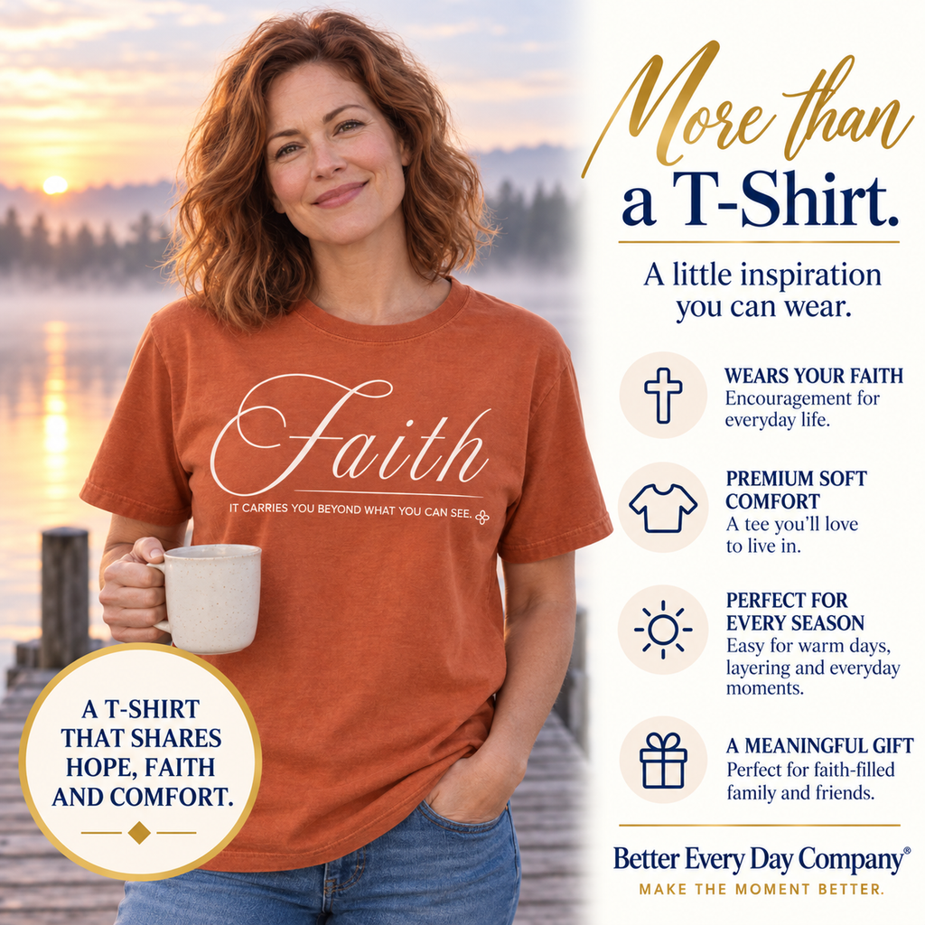 Faith T-Shirt | It Carries You Beyond What You Can See | Comfort Colors Faith Tee