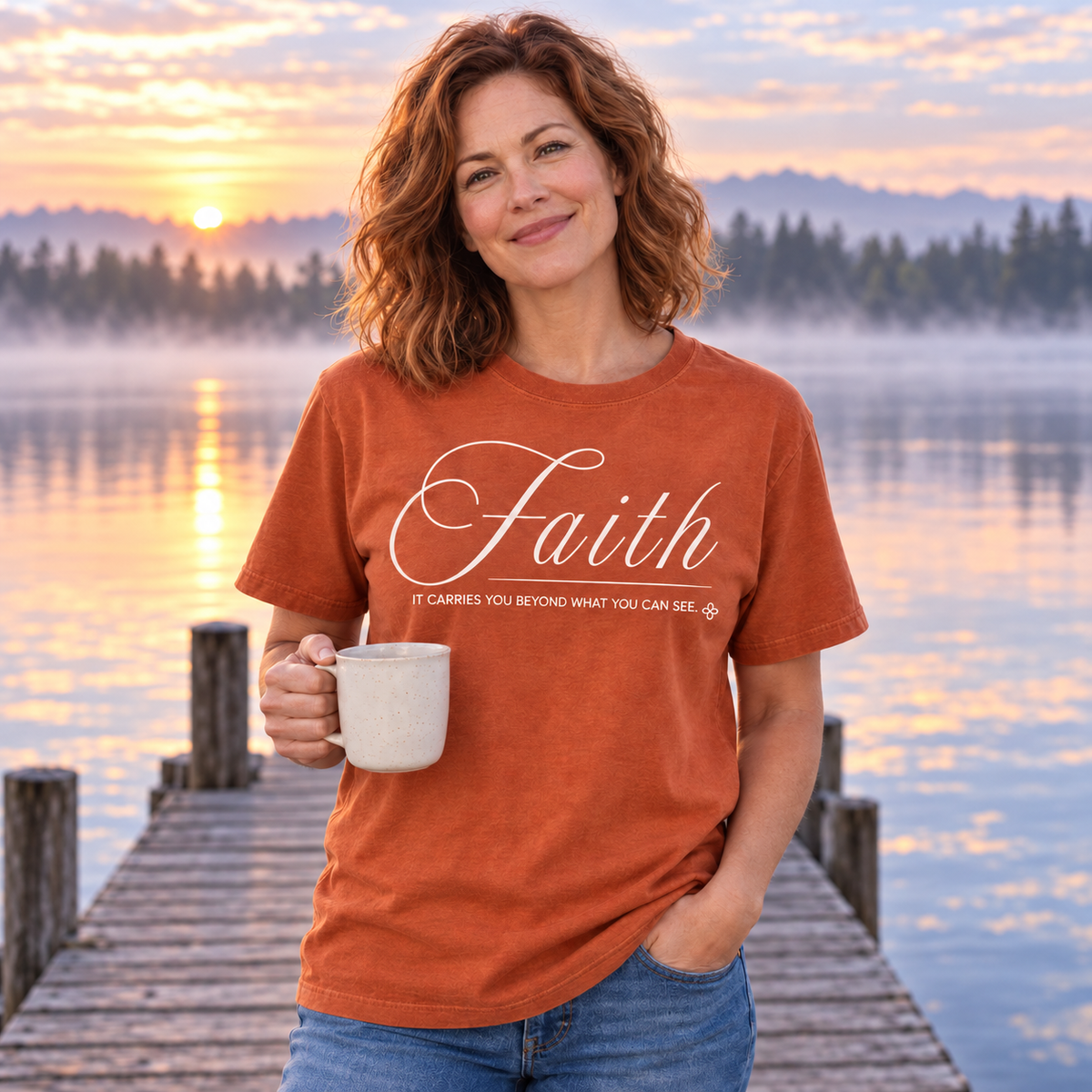 Faith T-Shirt | It Carries You Beyond What You Can See | Comfort Colors Faith Tee