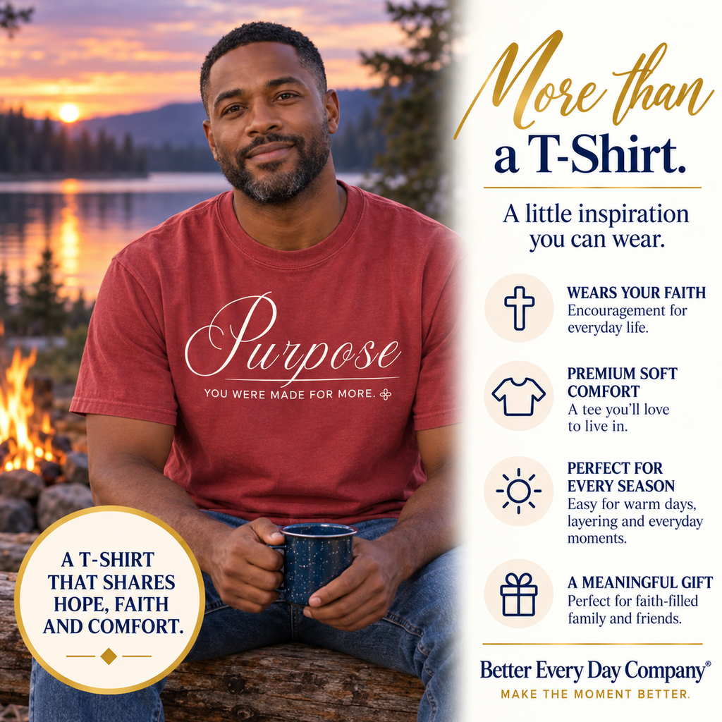 Purpose T-Shirt | You Were Made For More | Comfort Colors Faith Tee