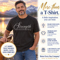 Strength T-Shirt | It Grows When You Rise Above Fear | Comfort Colors Faith Tee