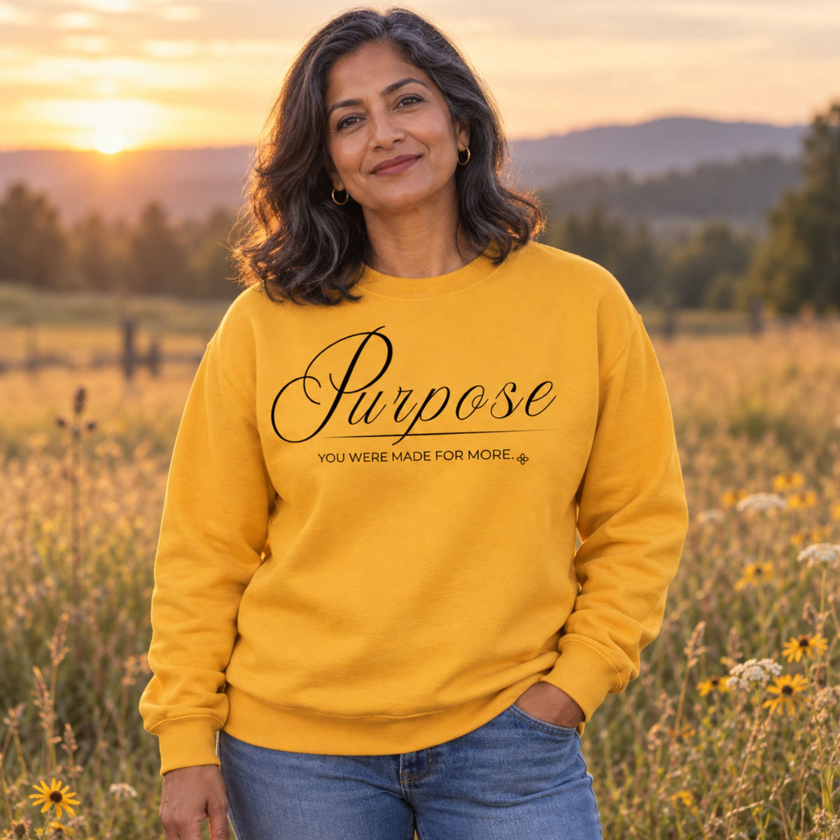 Purpose Sweatshirt | You Were Made For More | Faith Crewneck