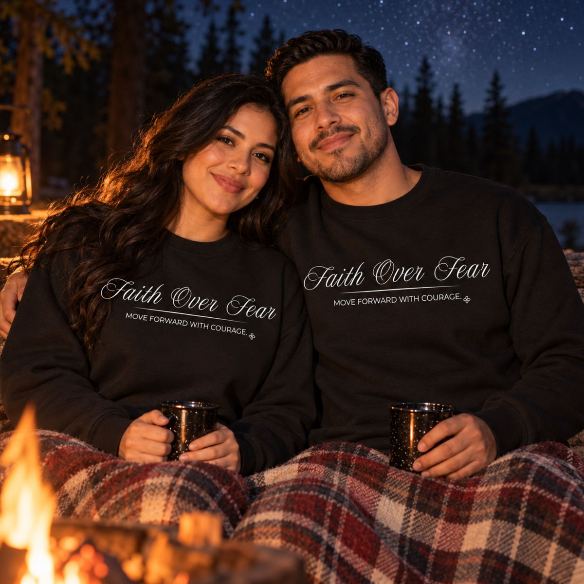 Faith Over Fear Sweatshirt | Move Forward With Courage | Faith Crewneck