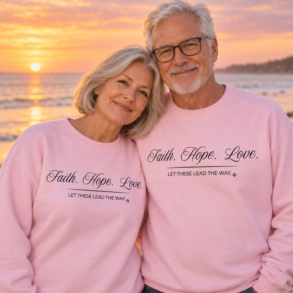 Faith Hope Love Sweatshirt | Let These Lead The Way | Faith Crewneck
