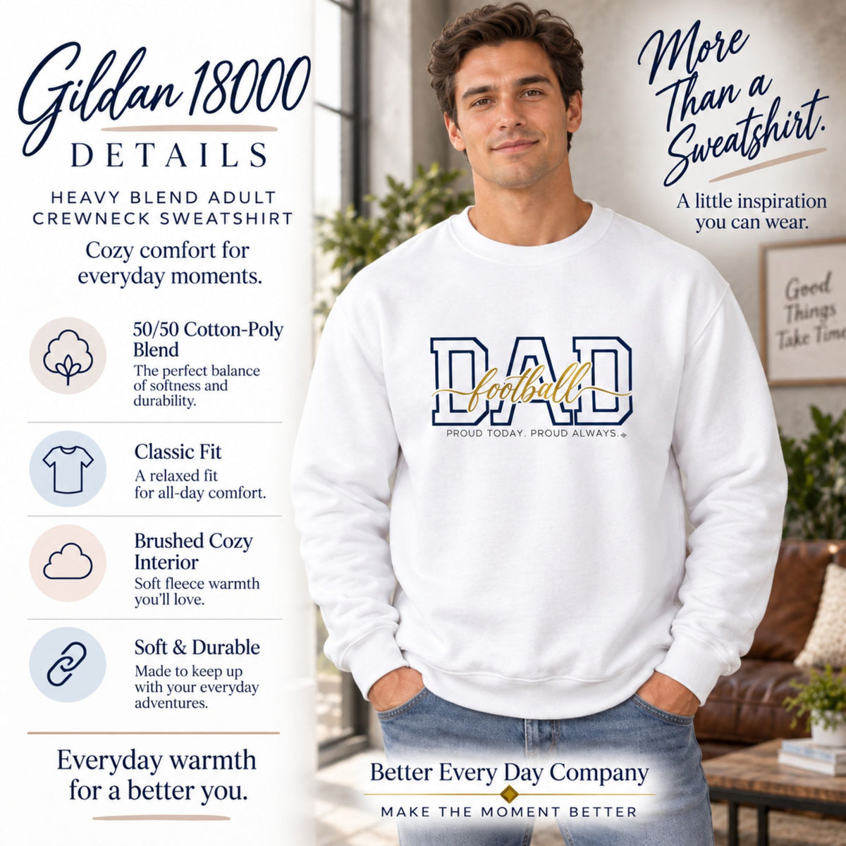 Faith Hope Love Sweatshirt | Let These Lead The Way | Faith Crewneck