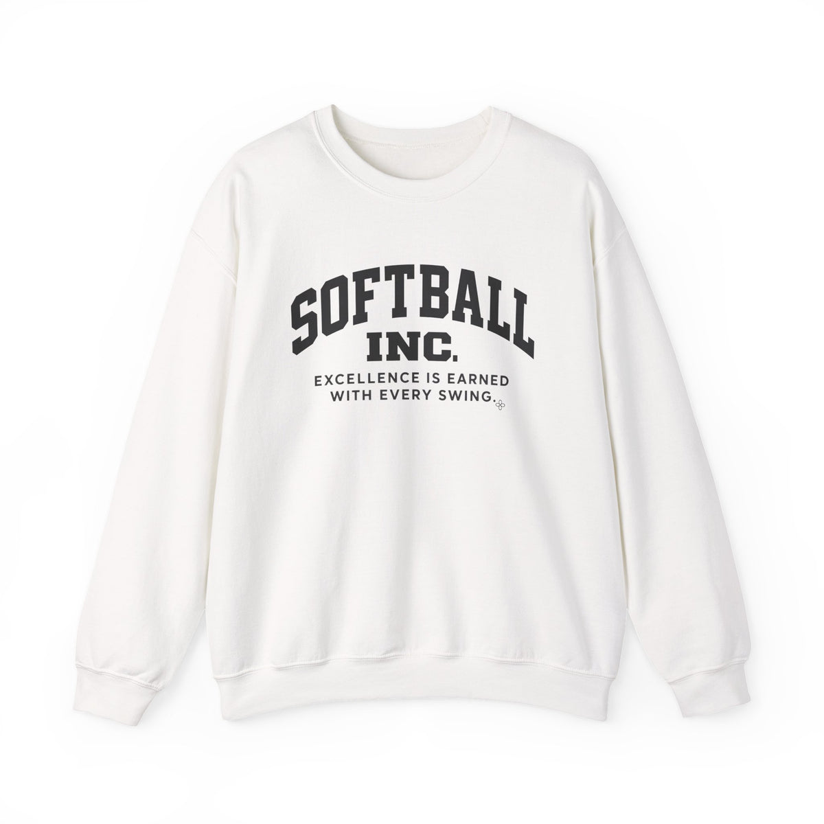 Softball Inc. Sweatshirt | Excellence Is Earned With Every Swing | Softball Gildan Crewneck
