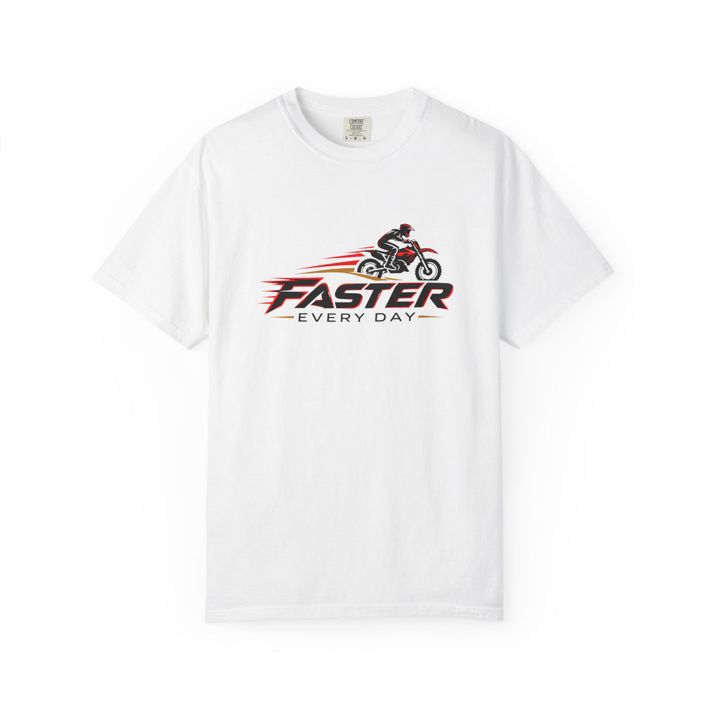 Faster Every Day Dirt Bike Logo Tee | Motocross Shirt | Comfort Colors T-Shirt