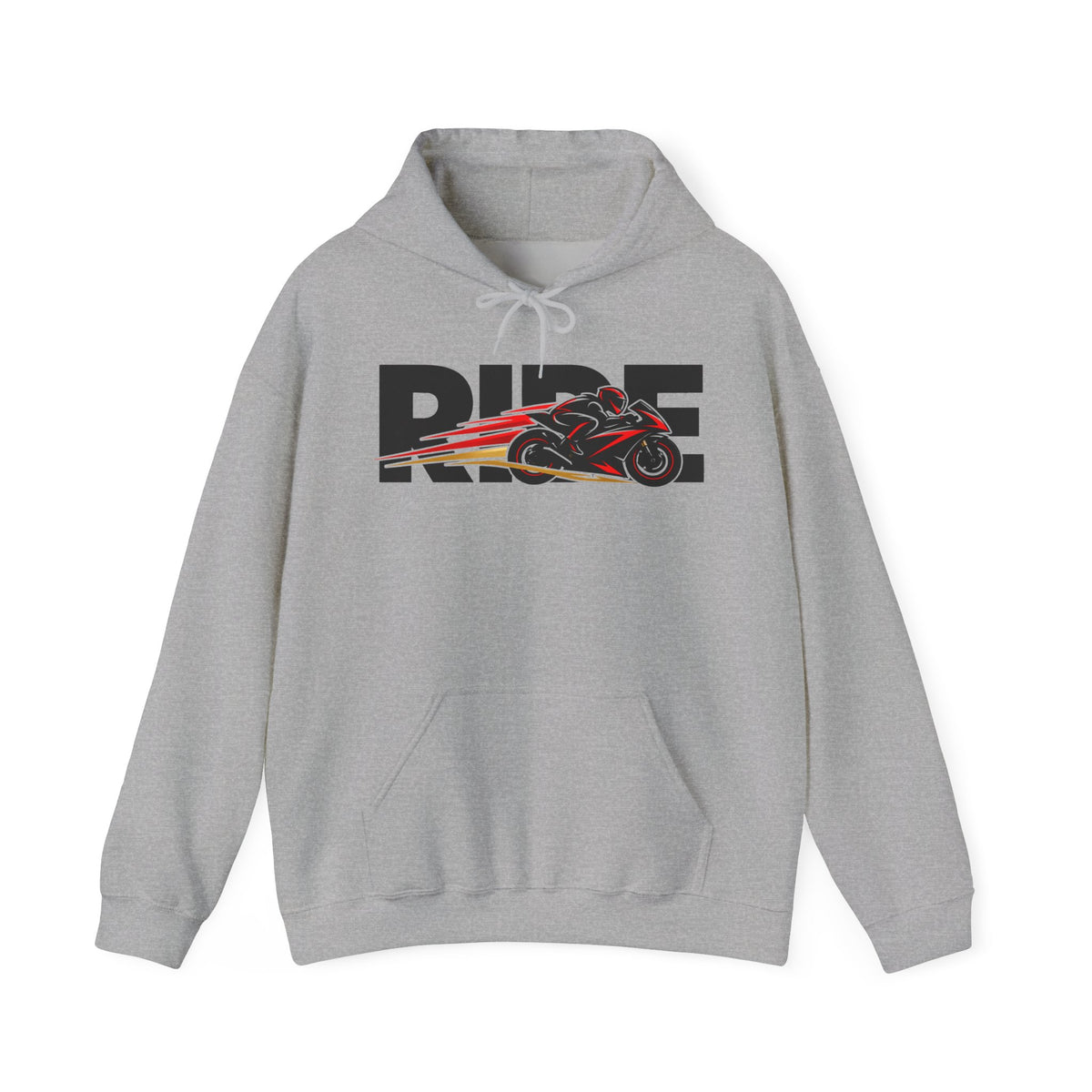RIDE Sport Bike Hoodie | Sport Bike Rider Graphic | Gildan Hoodie