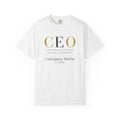 Personalized CEO T-shirt - Custom Business Owner Tee - Business Gift - The Dream Officially Became a Business