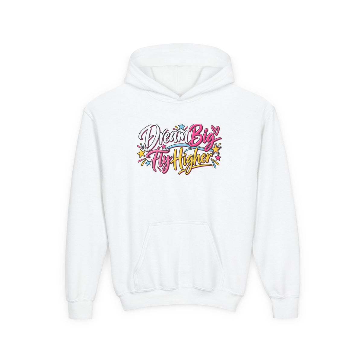Dream Big Fly Higher Youth Hoodie | Gymnast Gift | Girls Gymnastics Youth Hoodie