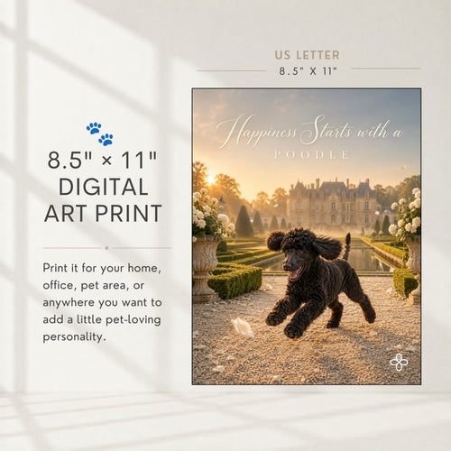 Black Poodle - Bark Bundle - Let's Go Pet Tales Digital and Journal Bundle
