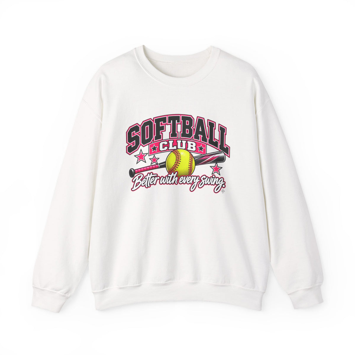 Softball Club Sweatshirt | Better With Every Swing | Softball Gildan Crewneck