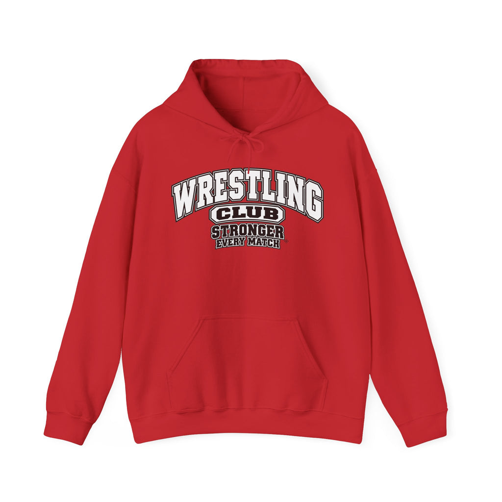 Wrestling Club Hoodie | Stronger Every Match | Wrestling Gildan Hoodie