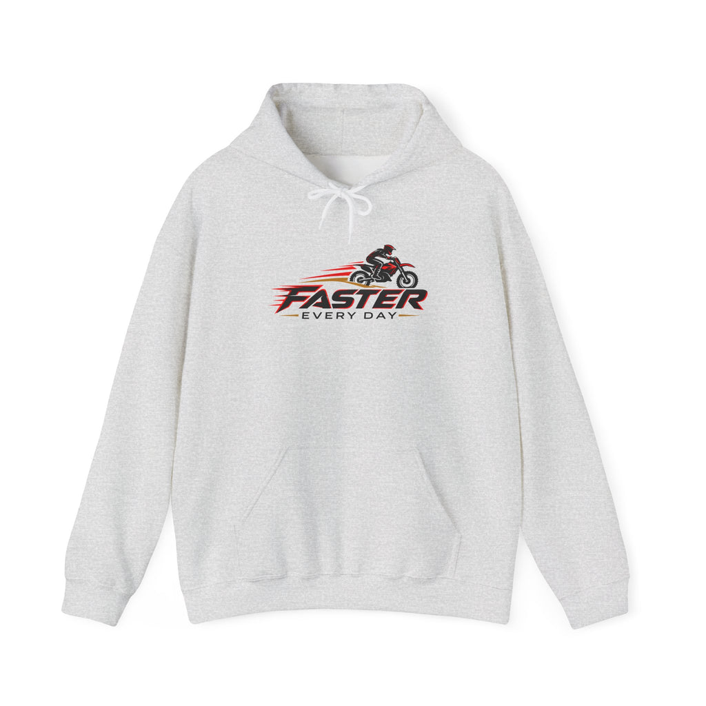 Faster Every Day Dirt Bike Logo Hoodie | Motocross Gift | Gildan Hoodie