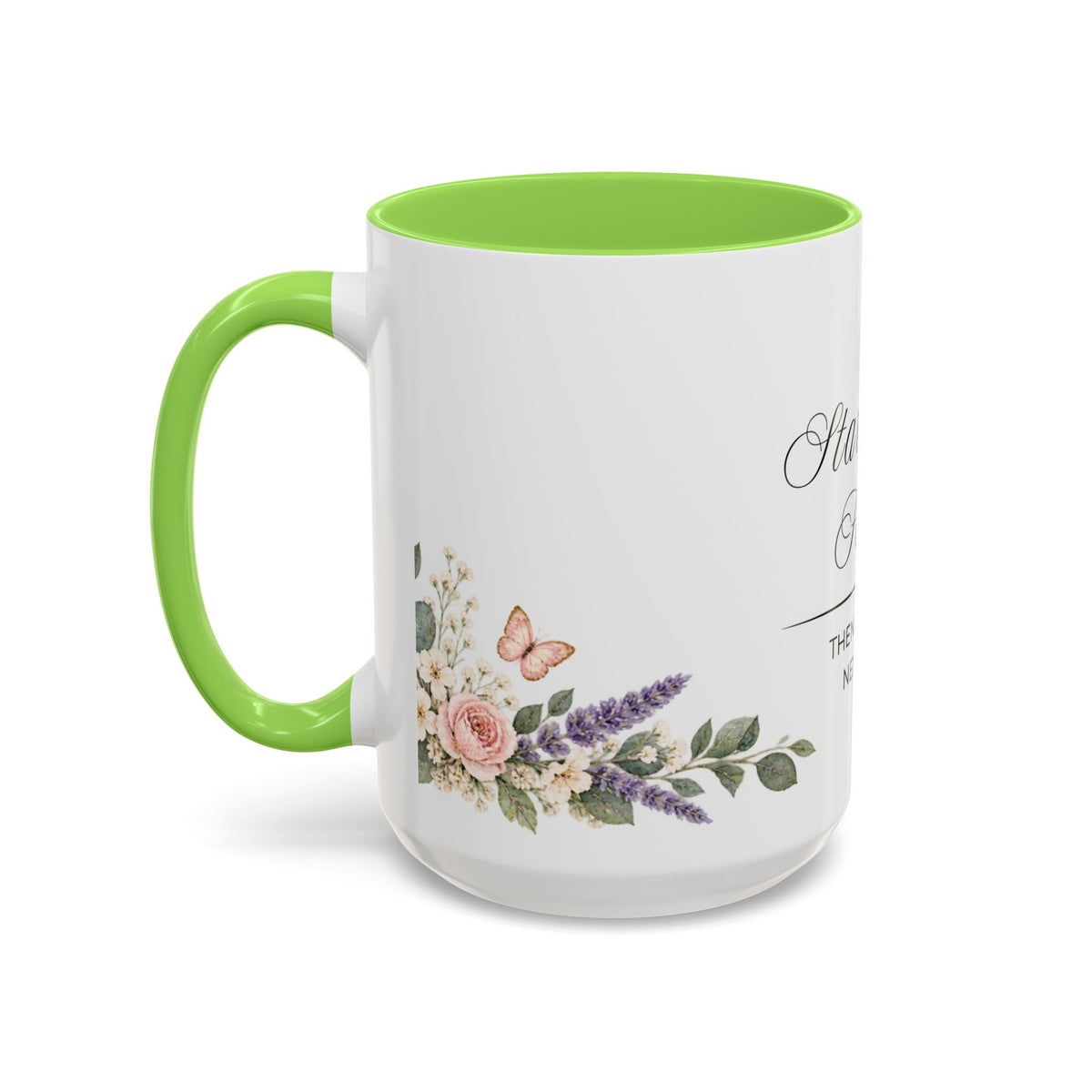 Start with Faith Coffee Mug 15oz | Then Take The Next Step | Floral Christian Mug