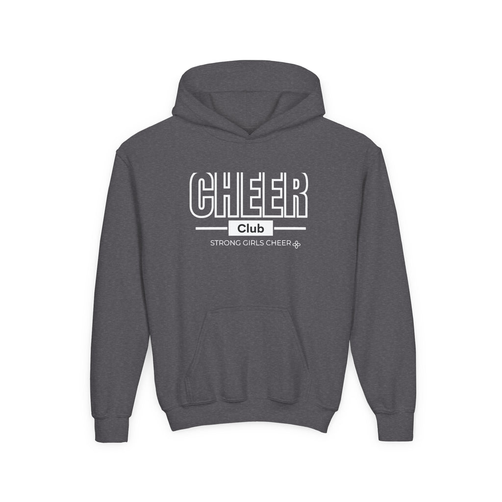 Cheer Club Youth Hoodie | Strong Girls Cheer | Girls Cheer Youth Hoodie