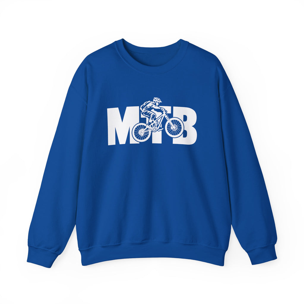 MTB Mountain Bike Sweatshirt | Mountain Bike Rider Graphic | Gildan Crewneck