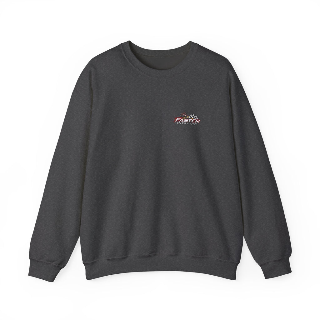 Freedom - I Was Never Meant to Stay Grounded | Motocross Dirt Bike Sweatshirt | Front Logo and Back Print | Gildan Crewneck Sweatshirt