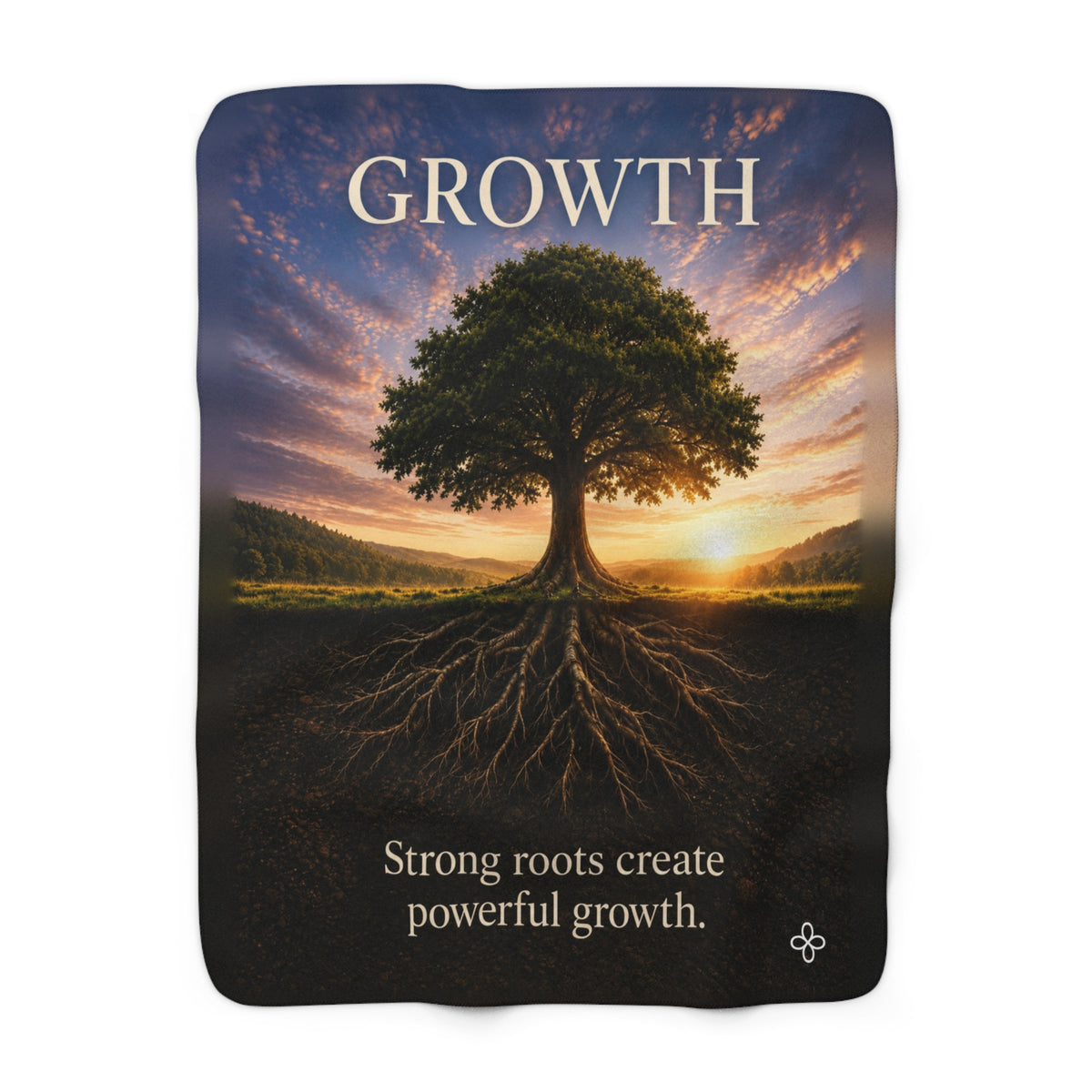 Growth Motivational Sherpa Blanket | Inspirational Quote Sherpa Fleece Throw | Uplifting Gift | Better Every Day