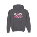 Volleyball Club Youth Hoodie | Set Goals, Spike Them | Girls Volleyball Youth Hoodie