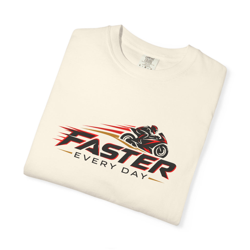 Faster Every Day Sport Bike Logo Tee | Motorcycle Racing Shirt | Comfort Colors T-Shirt