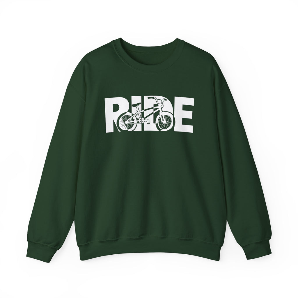 RIDE BMX Sweatshirt | BMX Bike Graphic | Gildan Crewneck