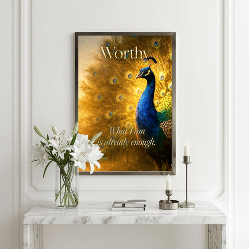 Believe in Greatness Bundle- Digital Art Pack: Believe, It's Time and Worthy - Intentionalities Collection, Inspirational Images, Poster Print, Quote Poster, Motivational Nature Wall Art (Digital Download)